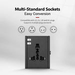 Universal Travel Adapter High power Socket Worldwide Charger, Only Charger, Charger with Storage Bag