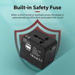 Universal Travel Adapter High power Socket Worldwide Charger, Only Charger, Charger with Storage Bag