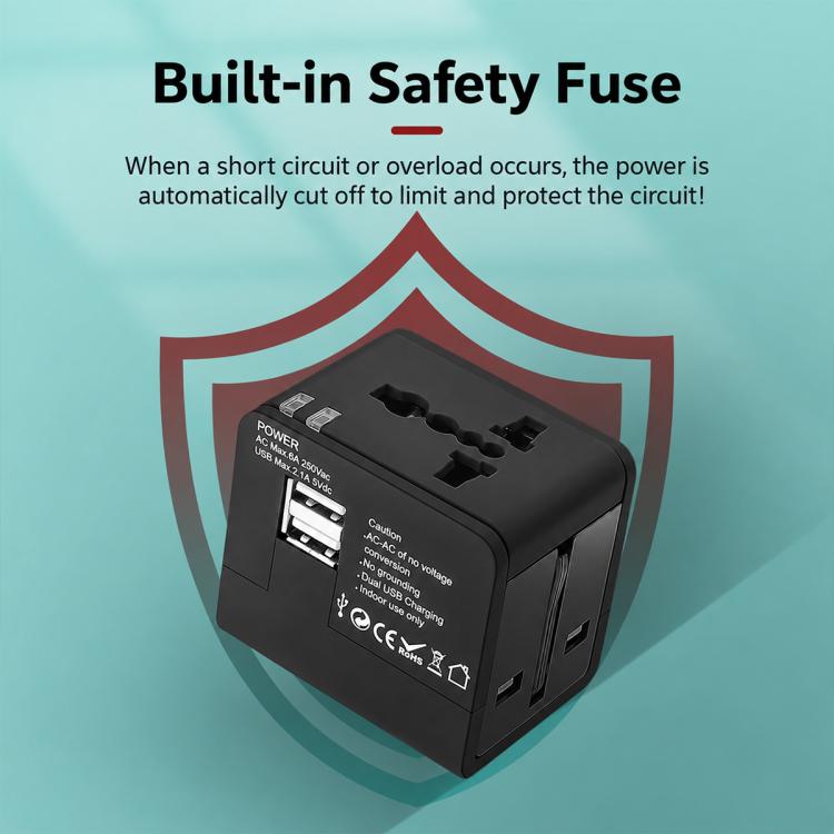 Universal Travel Adapter High power Socket Worldwide Charger, Only Charger, Charger with Storage Bag
