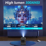 JY530 Portable Outdoor Home Theater 4K Smart Mini Projector, US Plug, UK Plug, AU Plug, EU Plug