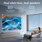 JY530 Portable Outdoor Home Theater 4K Smart Mini Projector, US Plug, UK Plug, AU Plug, EU Plug