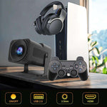 X12Plus 720P HD Screen Home Theater Smart Projector With Gaming Controller, US Plug, EU Plug, UK Plug, AU Plug