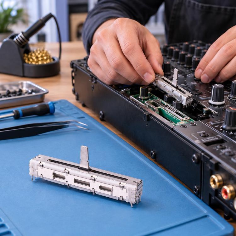 Fader stereo Pioneer per mixer DJM, potenziometro lineare da 60 mm