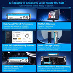 SSD Lexar NM610 PRO M.2 NVMe PCIe 3.0, 500 GB, 1 TB o 2 TB - immagine 5