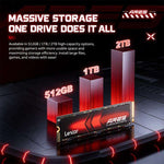 SSD Lexar ARES PCIe 4.0 NVMe M.2 2280, 1 TB, 2 TB o 4 TB - immagine 10