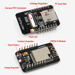 Scheda di sviluppo ESP32-CAM OV3660 con modulo WiFi e Bluetooth, with Micro Interface, with Type-C Interface, without Base Plate, without Camera, with 2.4G Antenna, with Download Module