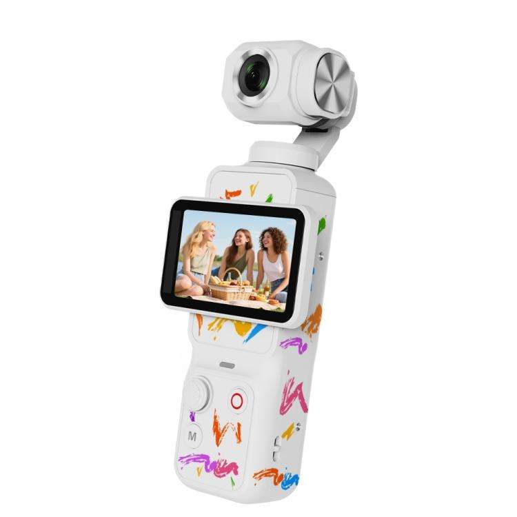 Fotocamera con gimbal Q17, schermo LCD da 2,29 pollici e registrazione video 4K HD