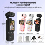 Fotocamera con gimbal Q17, schermo LCD da 2,29 pollici e registrazione video 4K HD