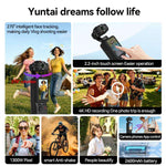 Fotocamera con gimbal Q17, schermo LCD da 2,29 pollici e registrazione video 4K HD
