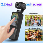 Fotocamera con gimbal Q17, schermo LCD da 2,29 pollici e registrazione video 4K HD