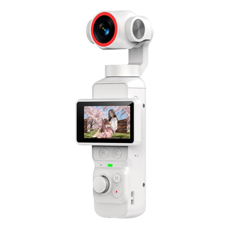 LK-036 Videocamera tascabile con gimbal, display da 1,97 pollici, risoluzione 1080P HD, ideale per vlog e con supporto per il riconoscimento facciale., LK-036