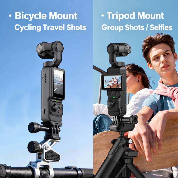 LK-036 Videocamera tascabile con gimbal, display da 1,97 pollici, risoluzione 1080P HD, ideale per vlog e con supporto per il riconoscimento facciale., LK-036