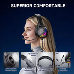 Cuffie da gaming cablate USB Soulbytes S350 con microfono, RGB e connettore jack da 3,5 mm a 4 poli, S350
