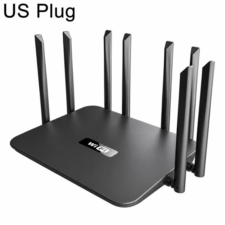 8-Antenna 160MHz Dual-Band 2.4G & 5G Gigabit Wireless Router, EU Plug, US Plug, AU Plug