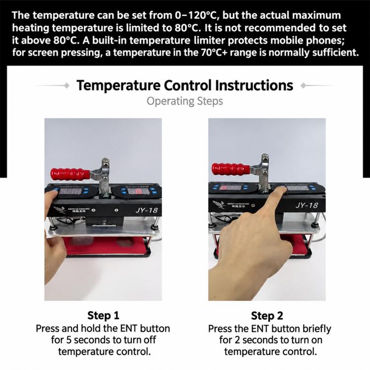 JY-18 Dual Temperature Control Professional Phone Repair Pressure Holding Station, EU Plug, US Plug