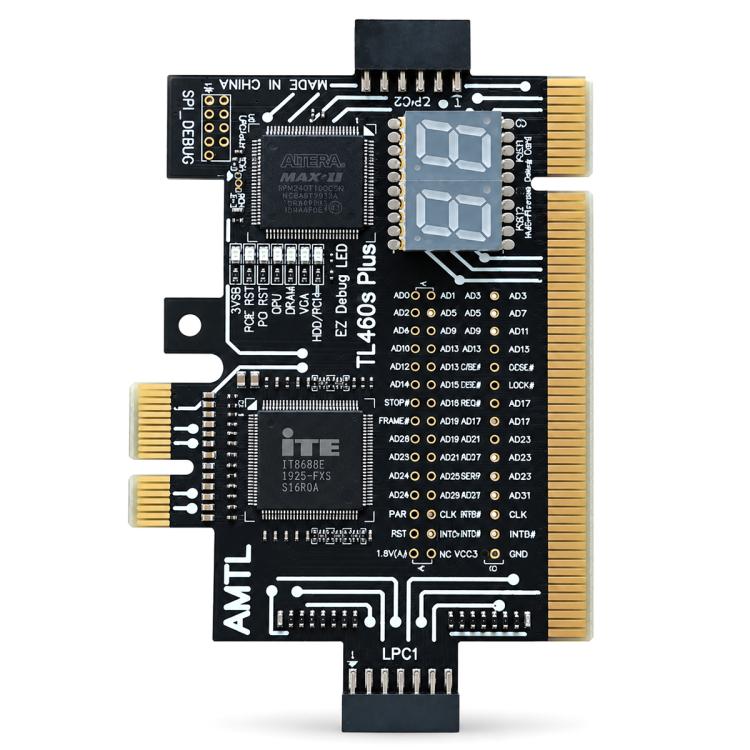 Scheda diagnostica di test per debug TL460s Plus (interfacce PCIe e LPC)