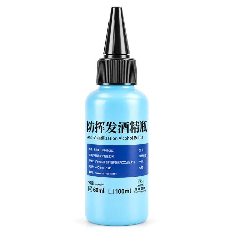 Flacone dispenser di alcol HUIMINTONG P008 antiscivolo, a prova di perdite e sicuro ESD., 60ml, 100ml