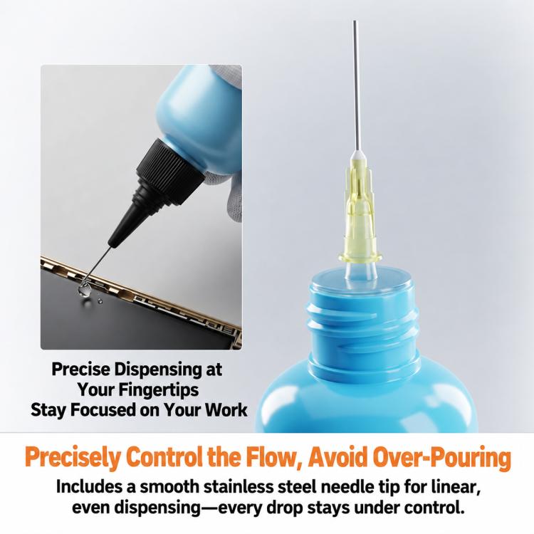 Flacone dispenser di alcol HUIMINTONG P008 antiscivolo, a prova di perdite e sicuro ESD., 60ml, 100ml