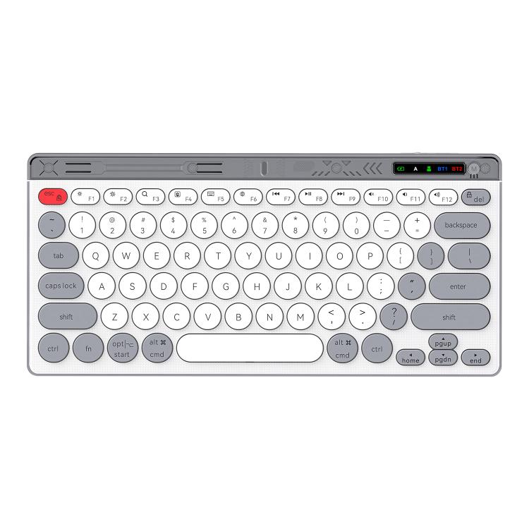 Tastiera wireless HXSJ MK781 con tecnologia a forbice, connessione 2.4G e Bluetooth, e commutazione rapida, Keyboard