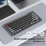 Tastiera wireless HXSJ MK781 con tecnologia a forbice, connessione 2.4G e Bluetooth, e commutazione rapida, Keyboard