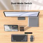 Set tastiera e mouse wireless HXSJ MK781: connessione 2.4G e Bluetooth con commutazione rapida, Keyboard Mouse Set