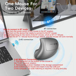 Mouse verticale HXSJ T22 2.4G BT5.1 Dual Mode