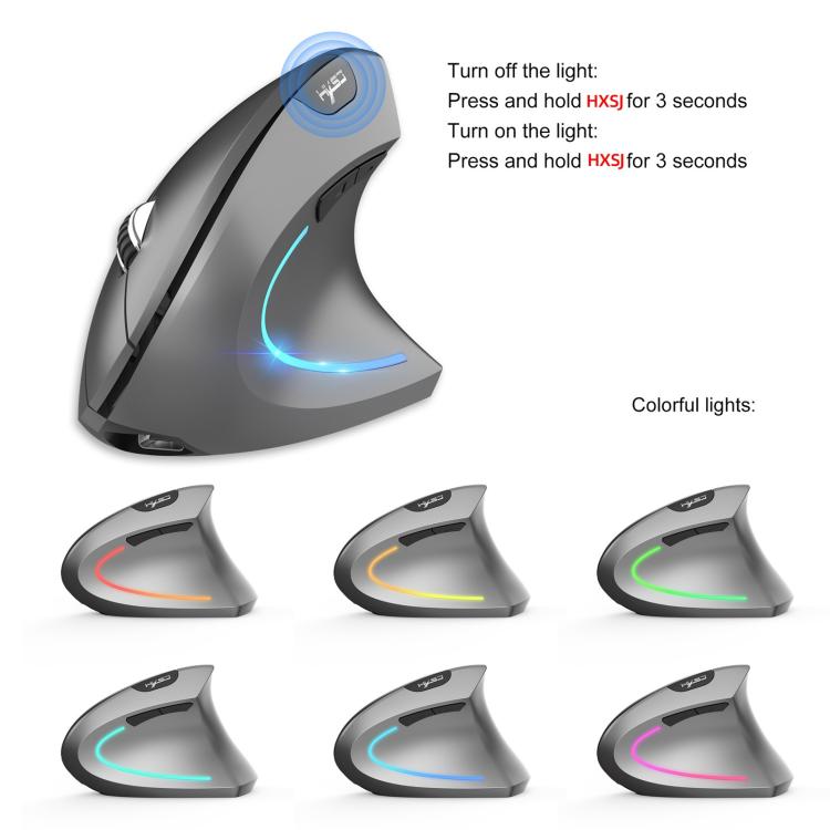 Mouse verticale HXSJ T22 2.4G BT5.1 Dual Mode