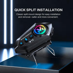Auricolare Bluetooth Y12 per casco da moto con microfono antivento - immagine 15