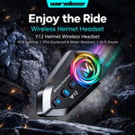 Auricolare Bluetooth Y12 per casco da moto con microfono antivento - immagine 6