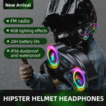 Auricolare Bluetooth per casco da moto Y13 con illuminazione RGB, Hard Mic, Soft Mic, Hard + Soft Mic