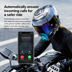 Auricolare Bluetooth per casco da moto Y13 con illuminazione RGB, Hard Mic, Soft Mic, Hard + Soft Mic