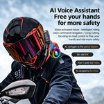 Auricolare Bluetooth per casco da moto Y13 con illuminazione RGB, Hard Mic, Soft Mic, Hard + Soft Mic