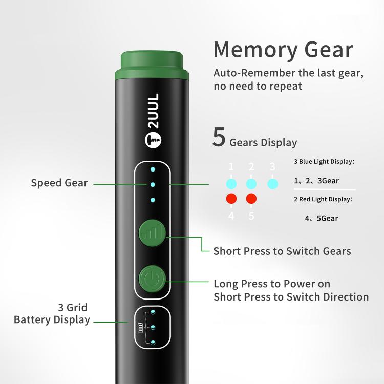 Mini incisore a batteria 2UUL DA86, con 10 punte per incisione/molatura DA82 incluse