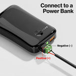 Adattatore da USB-A maschio a morsettiera a 2 pin