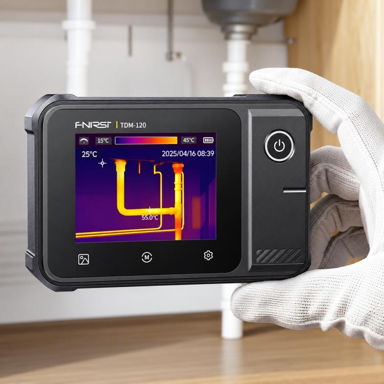 Rilevatore termografico a infrarossi ad alta precisione FNIRSI per sistemi di riscaldamento a pavimento, TDM-120, TDM-120P with Multimeter