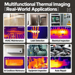 Rilevatore termografico a infrarossi ad alta precisione FNIRSI per sistemi di riscaldamento a pavimento, TDM-120, TDM-120P with Multimeter