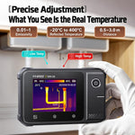 Rilevatore termografico a infrarossi ad alta precisione FNIRSI per sistemi di riscaldamento a pavimento, TDM-120, TDM-120P with Multimeter