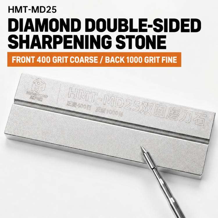 Pietra per affilare pinzette HuiMinTONG HMT-MD25 a doppia grana - immagine 2