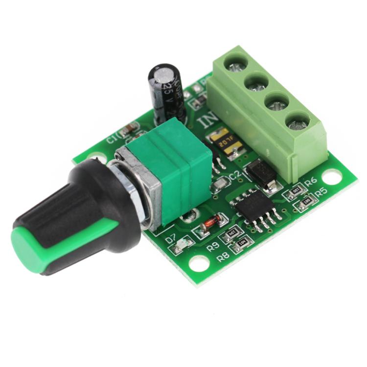 Regolatore di velocità per motori DC (PWM) – 1,8V / 3V / 5V / 6V / 12V, 2A, 1pcs