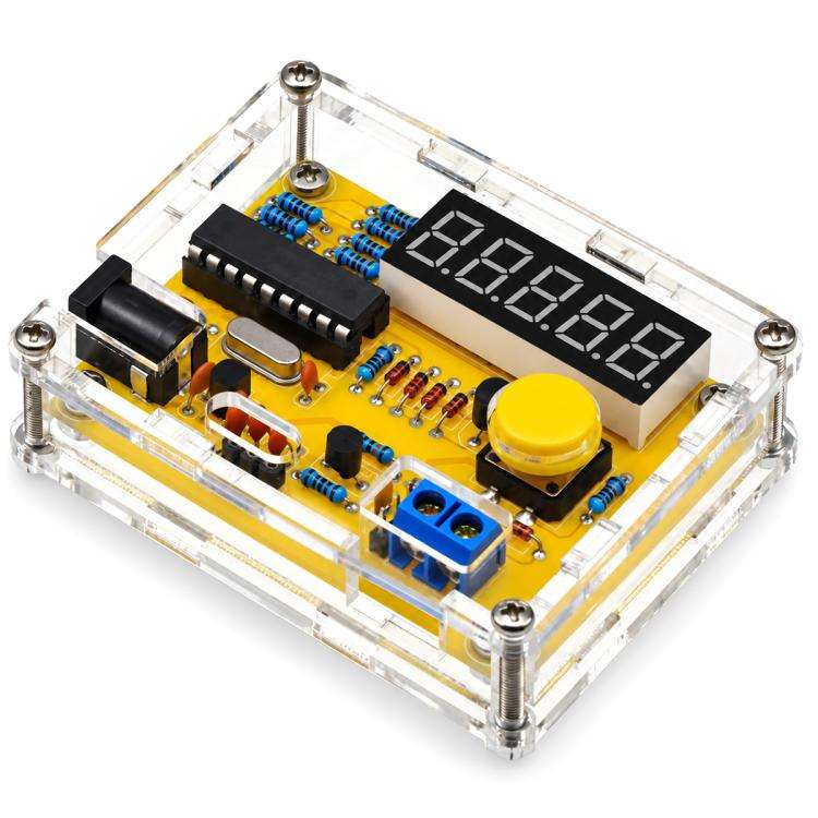 Kit fai-da-te per frequenzimetro digitale 1Hz-50MHz con custodia