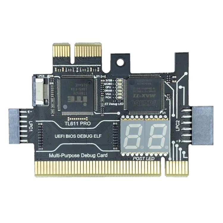 Scheda diagnostica per schede madri TL611 Pro PCI-E LPC DEBUG
