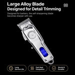 Tagliacapelli elettrico in stile rétro con display digitale LCD