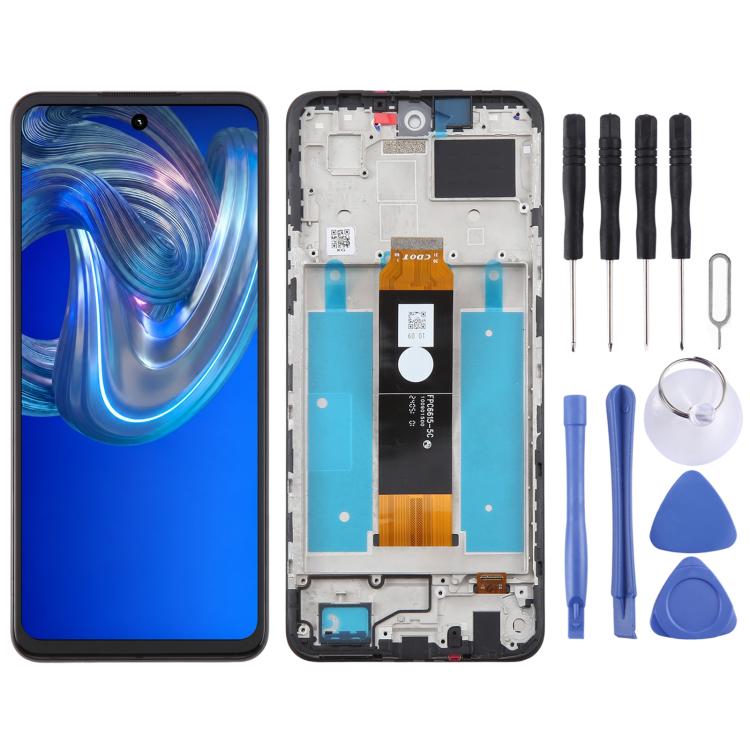 Assemblaggio completo di schermo LCD e digitalizzatore con cornice, For HMD Vibe 4G