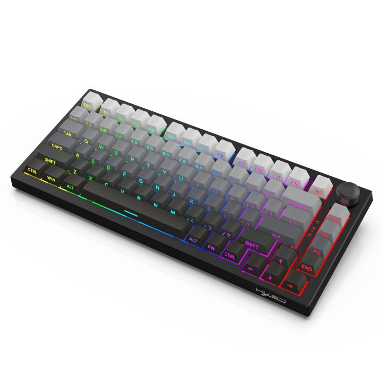 Tastiera meccanica da gaming HXSJ X81 a 81 tasti, con modalità BT5.3 + 2.4G + cablata