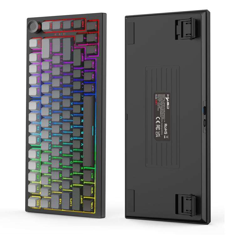 Tastiera meccanica da gaming HXSJ X81 a 81 tasti, con modalità BT5.3 + 2.4G + cablata