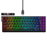 Tastiera da gaming a membrana cablata HXSJ V68 RGB