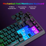 Tastiera da gaming a membrana cablata HXSJ V68 RGB