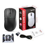 Mouse da gaming leggero HXSJ T700 con modalità 2.4G + BT5.3 + cablata