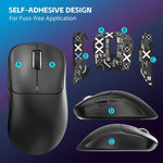 Mouse da gaming leggero HXSJ T700 con modalità 2.4G + BT5.3 + cablata