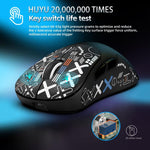 Mouse da gaming leggero HXSJ T700 con modalità 2.4G + BT5.3 + cablata
